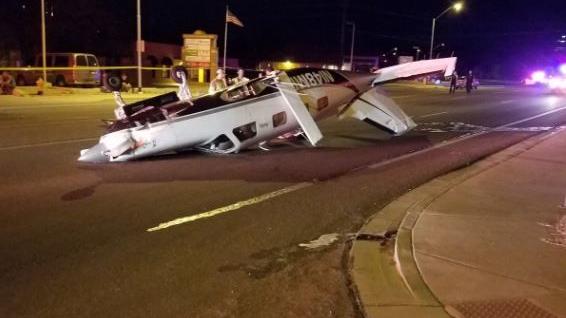 3 injured after small plane crashes on Prescott street while making emergency landing